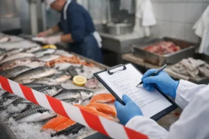 Grote overtredingen bij voedselveiligheid in viswinkels geconstateerd