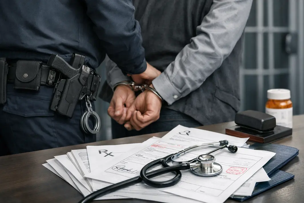 Man opgepakt voor grootschalige handel in valse doktersverklaringen