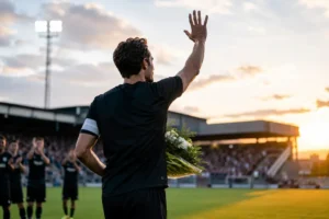 Aanvoerder neemt afscheid na vijf jaar bij voetbalclub met een gewonnen laatste wedstrijd