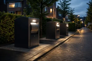 Sensorlampen bij afvalcontainers verminderen rommel in wijken