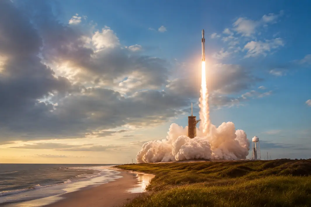 Succesvolle lancering van nieuwe onbemande raket van SpaceX